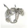 SGND BOUCHER VINTAGE 1940'S RHINESTONE LILY BROOCH