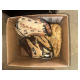 Box of baseballGloves