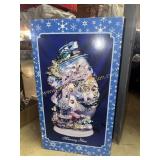 Mercury glass snowman