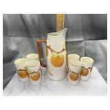 Vintage orange juice set