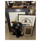 Group of prints and wall art