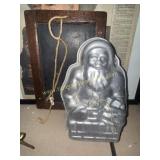 Santa clause pan mold and small chalkboard