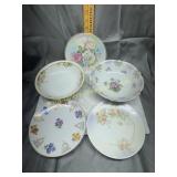 5 hand painted plates and bowls Bavaria and more