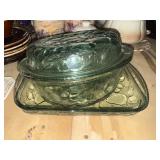 Glass bakeware fruit pattern