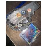 Watches, pins, collector cards