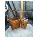Longaberger baskets joy with liner and round