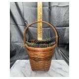 Wall hanging Longaberger basket with liner