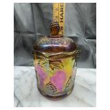 Amber carnival cracker jar