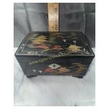 Chinese painted jewelry box