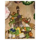 Vintage fruit wall plaques