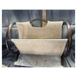 Bentwood magazine rack