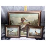 Duck and geese framed wall art