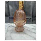 Pink tiara glass fairy lamp