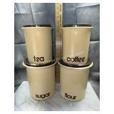 Vintage kitchen canisters