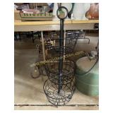 Metal tiered basket