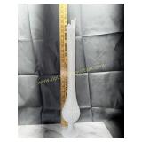 Milk glass hobnail swung vase