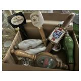 Collection of beer taps