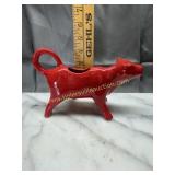 Red cow creamer