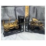 Tin car bookends