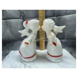 Ceramic kissing Christmas angels