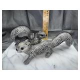 Vintage arnels ceramic squirrels