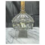 EAPG square compote with lid