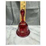 Viking glass ruby red bell