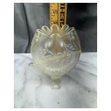 Fenton grape pattern footed bowl
