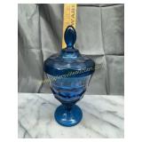 Viking glass bluenique Georgian candy stand