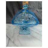 Blue candy dish