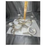 Faux antler candle holder