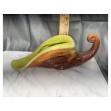 Vintage pottery cornucopia