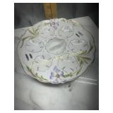 Hand painted oyster dish