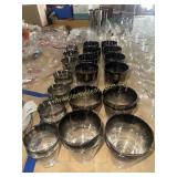 31pc vintage bar ware set