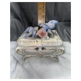 Vintage blue bird dresser box