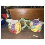 Fruit teapot and pitcher