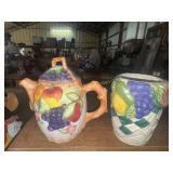 Vintage fruit teapot