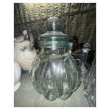 Large glass jar with lid