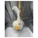 Vintage ceramic floral ewer