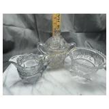 Bowl creamer and sugar bowl