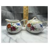 Nippon blue bird cream and sugar