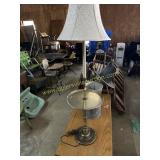 Brass floor lamp Table