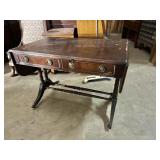 Mahogany drop leaf foyer table