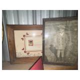 Framed envelope and boy photo