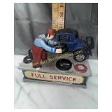 Cast iron full service coin bank