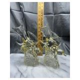 Pair of crystal birds