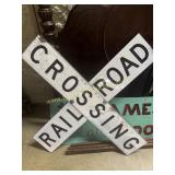 Railroad crossing sign