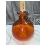 Hand blown recycled glass ballon vase