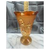 Marigold Iris and herringbone vase