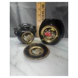 Japan ebony finish chokin art